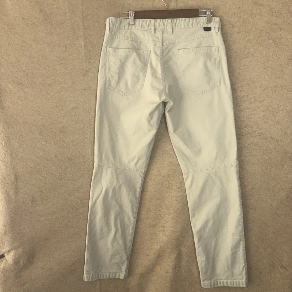 North Face Canvas Pants Mens 32x31 Pale Beige Cotton Side Zip Pocket‎ Hiking